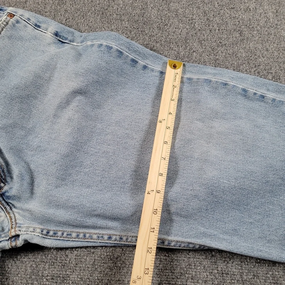 Levis 550 Jeans Mens (Label 38x36) Relaxed Fit Tapered Hipster Black Batwing Tag - Picture 8 of 10